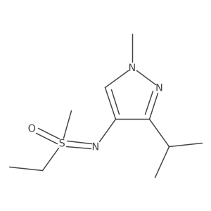 ethyl(methyl){[1-methyl-3-(propan-2-yl)-1H-pyrazol-4-yl]imino}-lambda6-sulfanone结构式