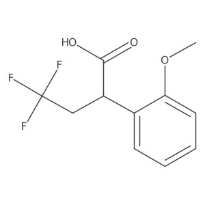 4,4,4-Trifluoro-2-(2-methoxyphenyl)butanoic acid Structure