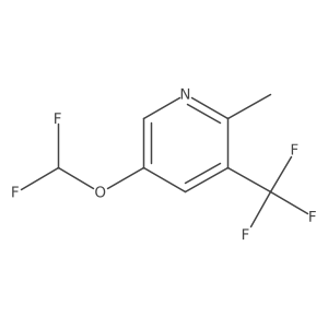 5-(Difluoromethoxy)-2-methyl-3-(trifluoromethyl)pyridine Structure