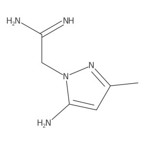 2-(5-amino-3-methyl-1H-pyrazol-1-yl)acetimidamide Structure