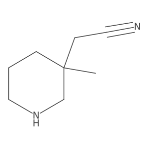 2-(3-Methylpiperidin-3-yl)acetonitrile Structure