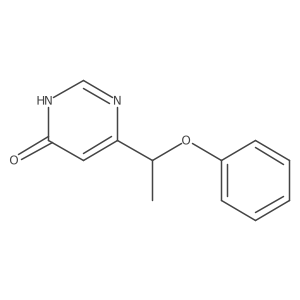 6-(1-Phenoxyethyl)pyrimidin-4-ol结构式