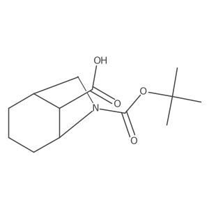 6-(tert-Butoxycarbonyl)-6-azabicyclo[3.2.1]octane-8-carboxylic acid Structure