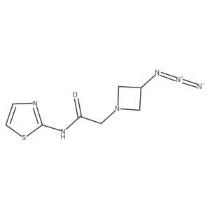 2-(3-azidoazetidin-1-yl)-N-(thiazol-2-yl)acetamide Structure