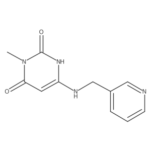 3-methyl-6-((pyridin-3-ylmethyl)amino)pyrimidine-2,4(1H,3H)-dione结构式