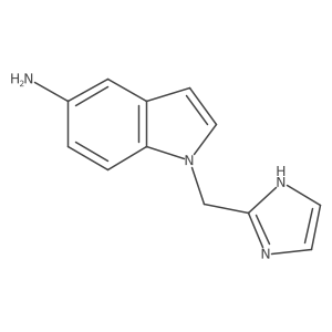 1-((1H-Imidazol-2-yl)methyl)-1H-indol-5-amine结构式