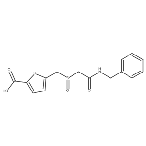 5-{[(Benzylcarbamoyl)methanesulfinyl]methyl}furan-2-carboxylic acid Structure