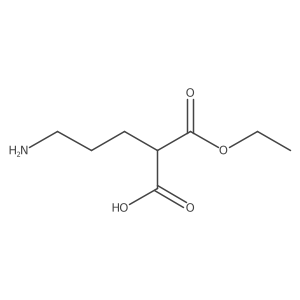 5-Amino-2-(ethyl carboxy)pentanoic acid结构式