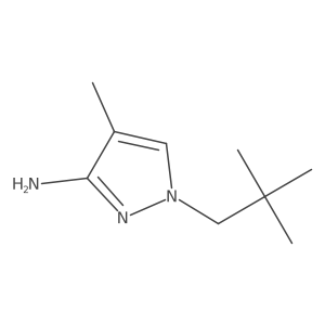 1-(2,2-dimethylpropyl)-4-methyl-1H-pyrazol-3-amine Structure