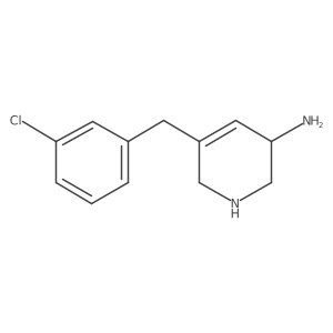 5-[(3-Chlorophenyl)methyl]-1,2,3,6-tetrahydropyridin-3-amine Structure