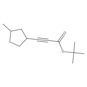 Tert-butyl 3-(3-methylcyclopentyl)prop-2-ynoate结构式