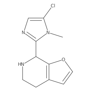 5-chloro-2-{4H,5H,6H,7H-furo[2,3-c]pyridin-7-yl}-1-methyl-1H-imidazole结构式