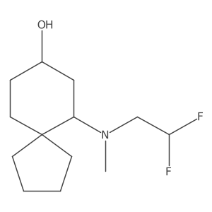6-[(2,2-Difluoroethyl)(methyl)amino]spiro[4.5]decan-8-ol结构式