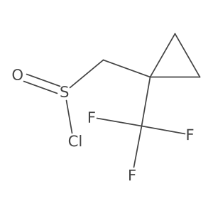 [1-(Trifluoromethyl)cyclopropyl]methanesulfinyl chloride结构式