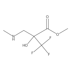 Methyl 3,3,3-trifluoro-2-hydroxy-2-[(methylamino)methyl]propanoate结构式