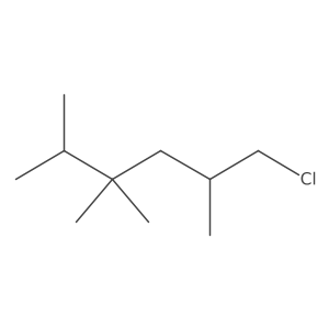 1-Chloro-2,4,4,5-tetramethylhexane Structure