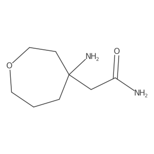 2-(4-Aminooxepan-4-yl)acetamide Structure