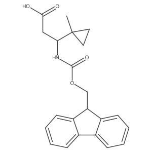 3-({[(9H-fluoren-9-yl)methoxy]carbonyl}amino)-3-(1-methylcyclopropyl)propanoic acid Structure