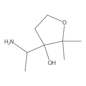 3-(1-Aminoethyl)-2,2-dimethyloxolan-3-ol Structure