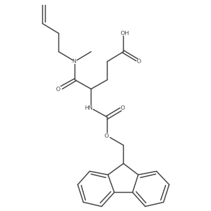 4-[(but-3-en-1-yl)(methyl)carbamoyl]-4-({[(9H-fluoren-9-yl)methoxy]carbonyl}amino)butanoic acid Structure