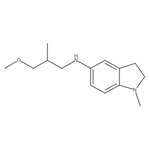 N-(3-methoxy-2-methylpropyl)-1-methyl-2,3-dihydro-1H-indol-5-amine Structure