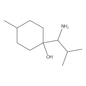 1-(1-Amino-2-methylpropyl)-4-methylcyclohexan-1-ol Structure