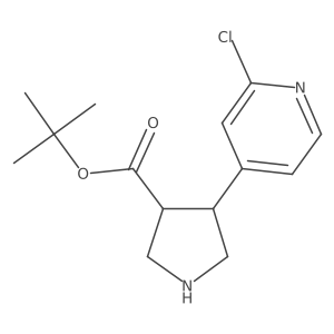 Tert-butyl 4-(2-chloropyridin-4-yl)pyrrolidine-3-carboxylate Structure