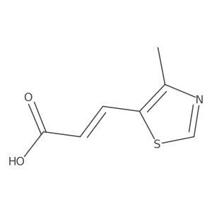 3-(4-Methyl-1,3-thiazol-5-yl)prop-2-enoic acid结构式