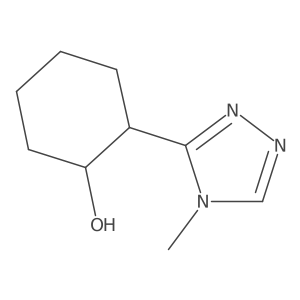 rac-(1R,2S)-2-(4-methyl-4H-1,2,4-triazol-3-yl)cyclohexan-1-ol Structure
