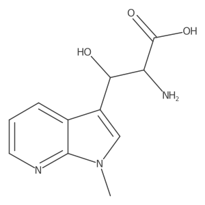 2-amino-3-hydroxy-3-{1-methyl-1H-pyrrolo[2,3-b]pyridin-3-yl}propanoic acid Structure