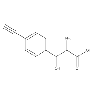2-Amino-3-(4-ethynylphenyl)-3-hydroxypropanoic acid Structure