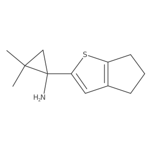 1-{4H,5H,6H-cyclopenta[b]thiophen-2-yl}-2,2-dimethylcyclopropan-1-amine Structure