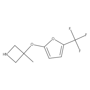 3-Methyl-3-{[5-(trifluoromethyl)furan-2-yl]oxy}azetidine Structure