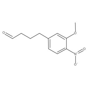 4-(3-Methoxy-4-nitrophenyl)butanal Structure