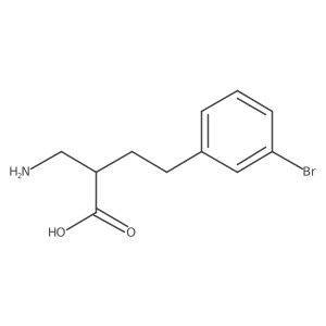 2-(Aminomethyl)-4-(3-bromophenyl)butanoic acid结构式