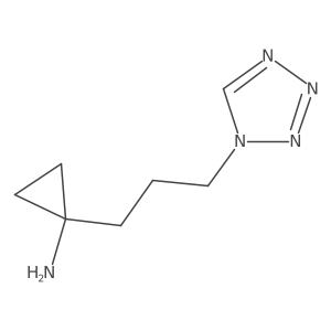 1-[3-(1H-1,2,3,4-tetrazol-1-yl)propyl]cyclopropan-1-amine Structure