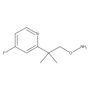 O-[2-(4-fluoropyridin-2-yl)-2-methylpropyl]hydroxylamine Structure