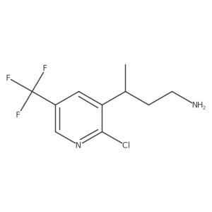 3-[2-Chloro-5-(trifluoromethyl)pyridin-3-yl]butan-1-amine结构式