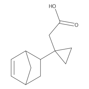 2-(1-{Bicyclo[2.2.1]hept-5-en-2-yl}cyclopropyl)acetic acid结构式