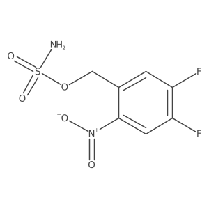 (4,5-Difluoro-2-nitrophenyl)methyl sulfamate Structure