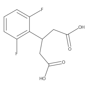 3-(2,6-Difluorophenyl)pentanedioic acid Structure