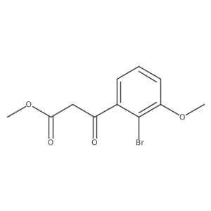 Methyl 3-(2-bromo-3-methoxyphenyl)-3-oxopropanoate Structure