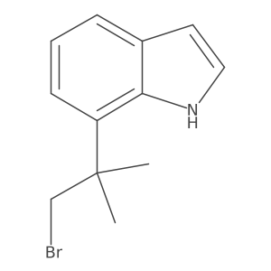 7-(1-bromo-2-methylpropan-2-yl)-1H-indole Structure