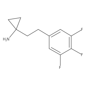 1-[2-(3,4,5-Trifluorophenyl)ethyl]cyclopropan-1-amine Structure
