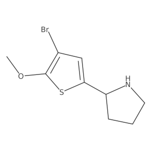 2-(4-Bromo-5-methoxythiophen-2-yl)pyrrolidine Structure