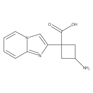 3-Amino-1-{imidazo[1,2-a]pyridin-2-yl}cyclobutane-1-carboxylic acid Structure