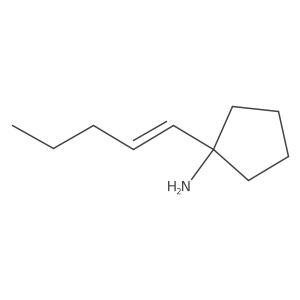 1-(Pent-1-en-1-yl)cyclopentan-1-amine结构式