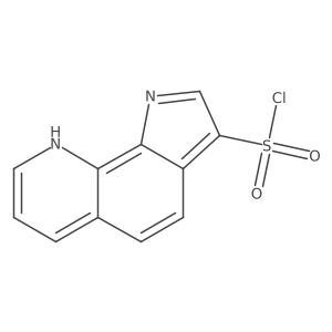 1H-pyrrolo[3,2-h]quinoline-3-sulfonyl chloride结构式