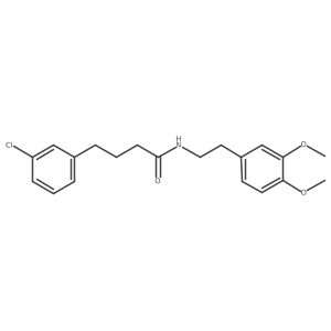 3-Chloro-N-[2-(3,4-dimethoxyphenyl)ethyl]benzenebutanamide Structure