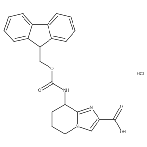 8-(9H-Fluoren-9-ylmethoxycarbonylamino)-5,6,7,8-tetrahydroimidazo[1,2-a]pyridine-2-carboxylic acid;hydrochloride Structure